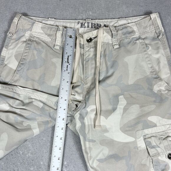 Vintage KIRRA Pants Men’s 34x32 Stone Camo Cargo Baggy Y2K Skater Grunge - Picture 5 of 14